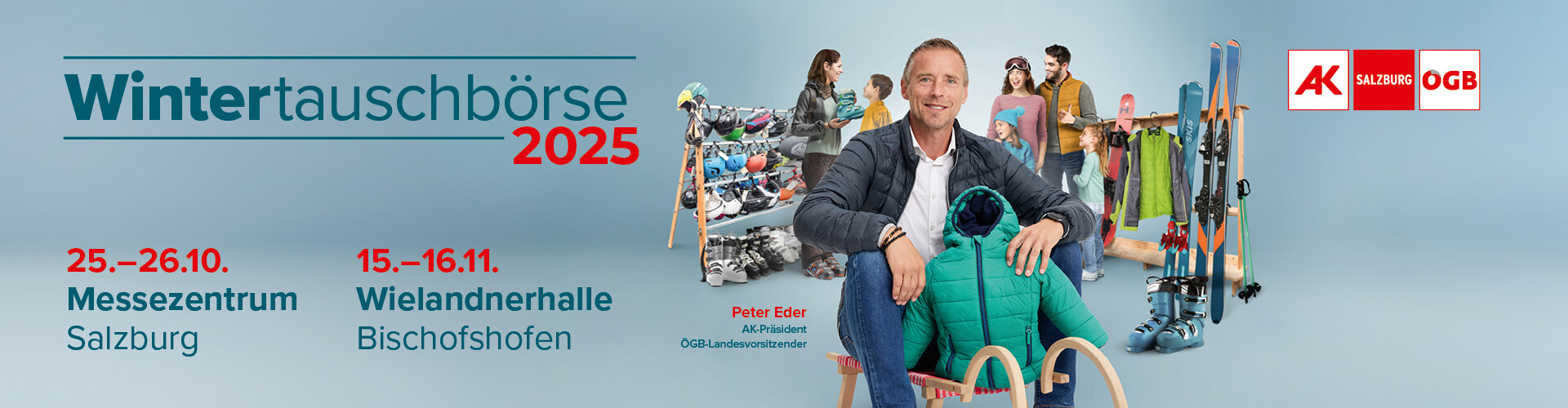 AK-Präsident Peter Eder - Wintertauschbörse