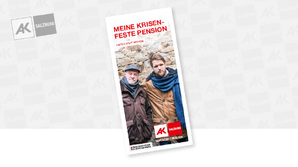Cover des Folders Meine krisenfeste Pension © Halfpoint, stock.adobe.com