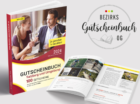 Gutscheinbuch Salzburg und Umgebung © Bezirks-Gutscheinbuch OG, Bezirks-Gutscheinbuch OG