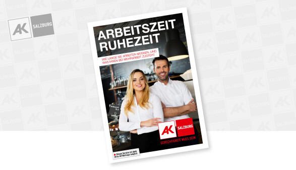 Ansicht der Broschüre Arbeitszeit/Ruhezeit