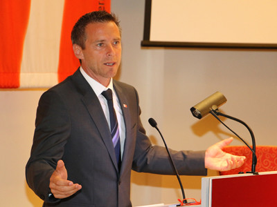 Peter Eder bei der KVV © AK, AK Präsident Peter Eder bei der KVV © AK, AK